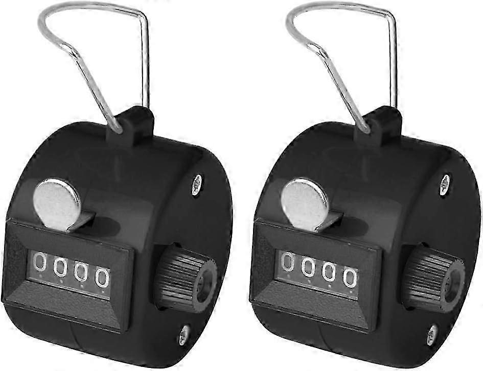 2 Pack 4 Digit ABS Counter Timer for Sports, Stadium, Coach and Other Events (Black)