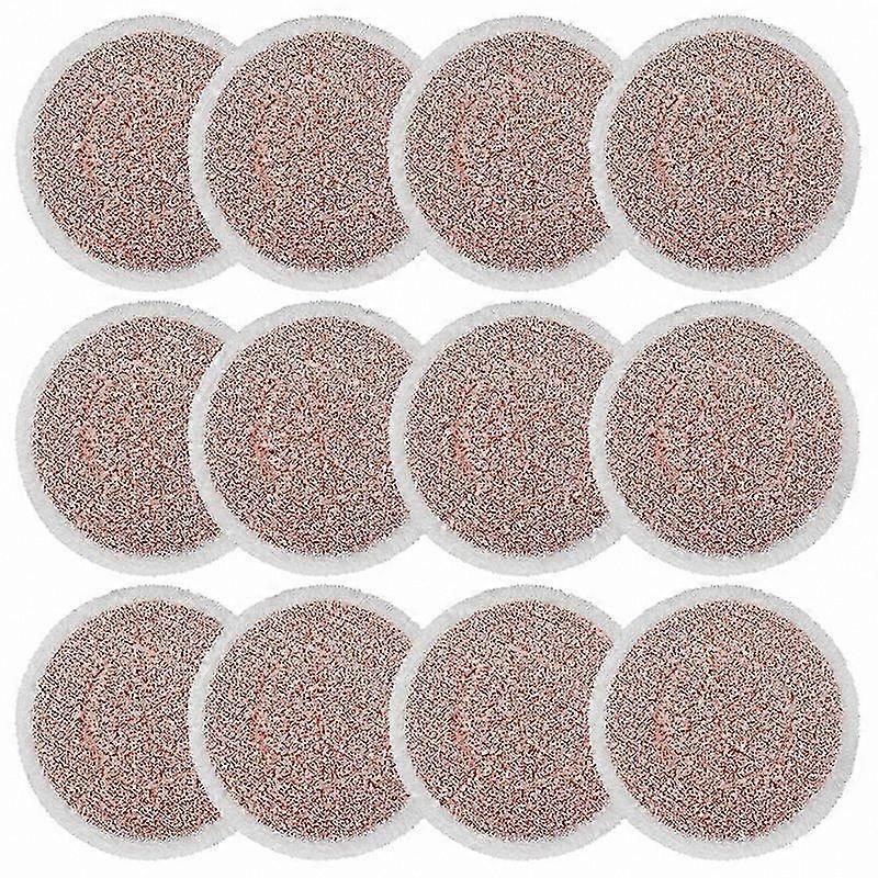 12-Pack Durable Microfiber Cleaning Pads for Steam Mops Compatible with Select Models