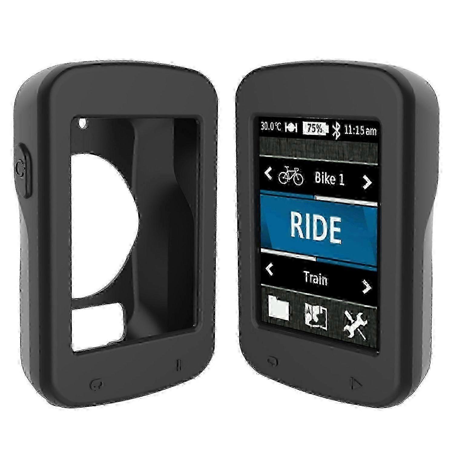 TTMA Soft Silicon Protective Case for Garmin Edge 820-Black)