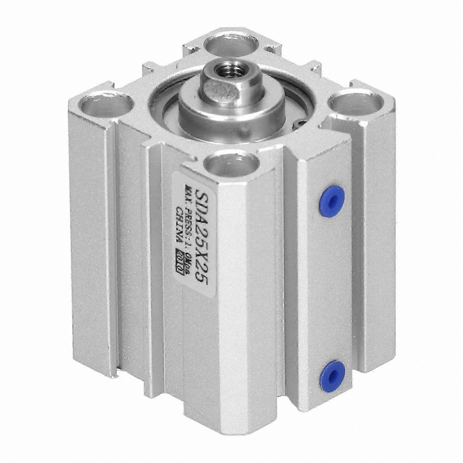 25mm Bore Double Acting Thin Air Cylinder Aluminum Pneumatic Accessories Components SDA25x25