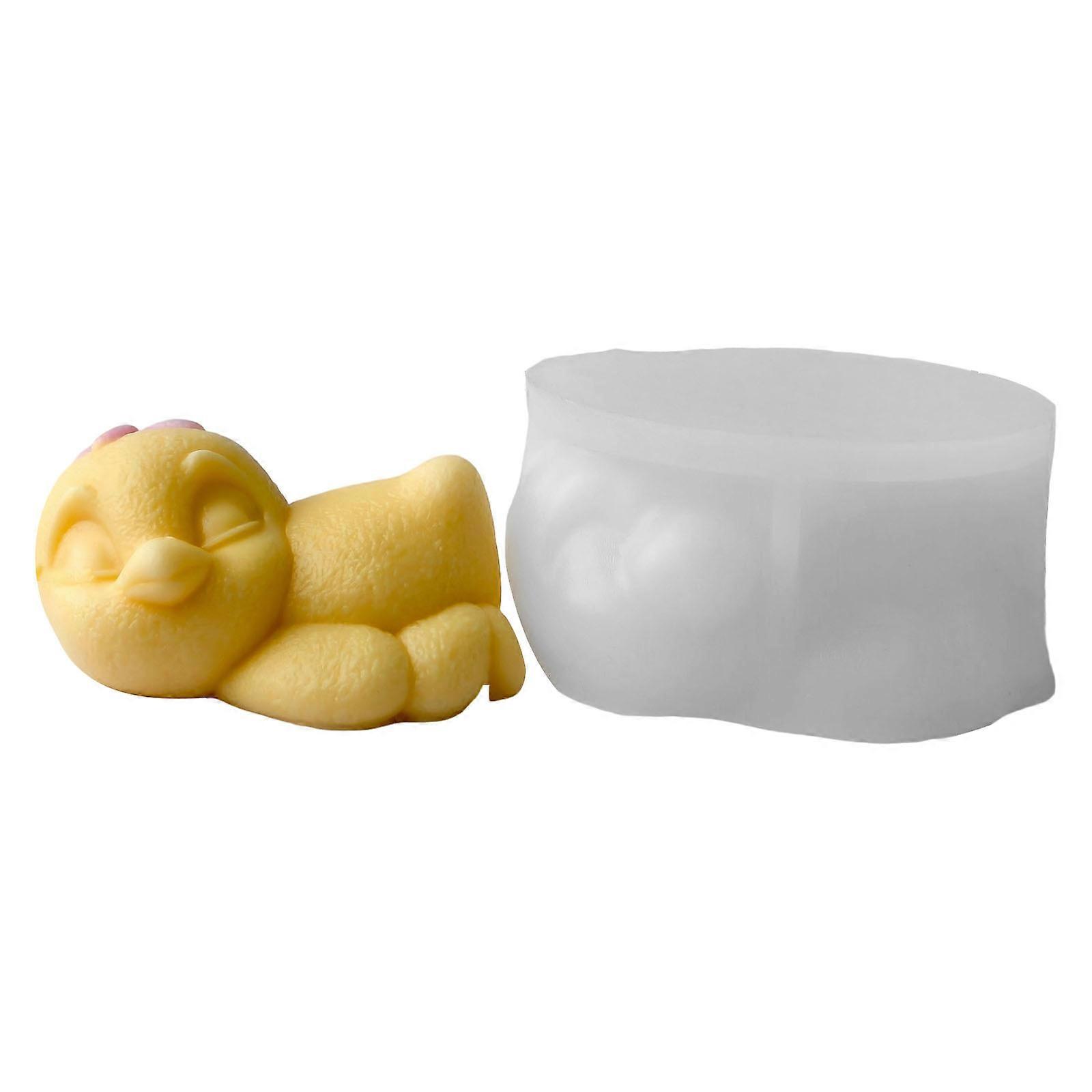 Duck Shape Silicone Candle Molds Easy Demolding for Making Candle Soap Multipurpose Silicone Mould for Epoxy Resin Multicolor