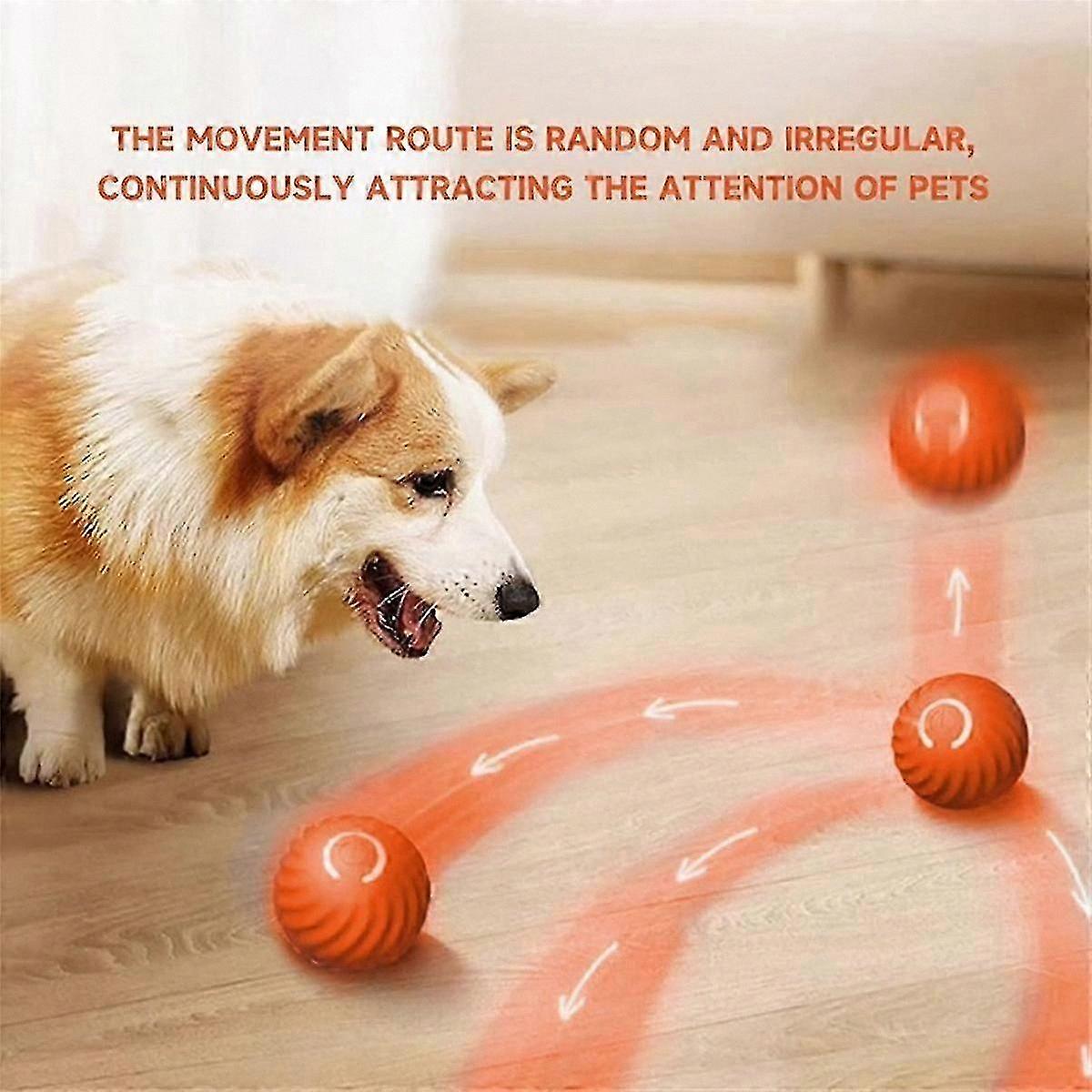 Interactive Smart Ball for Dogs - Automatic Rolling Toy for Puppy Play and Exercise