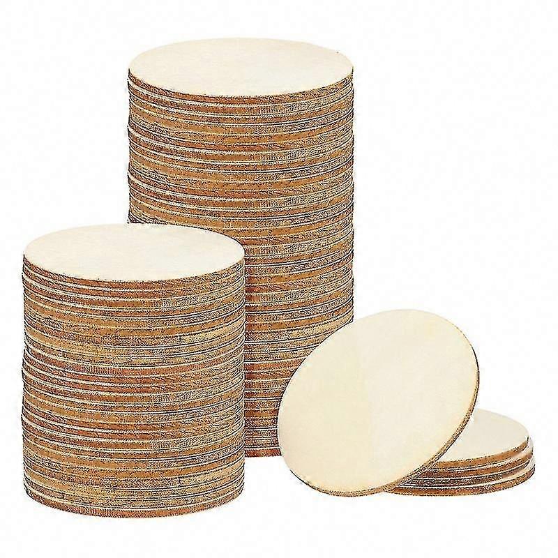 100pcs 5mm Wood Discs for Crafts DIY Projects