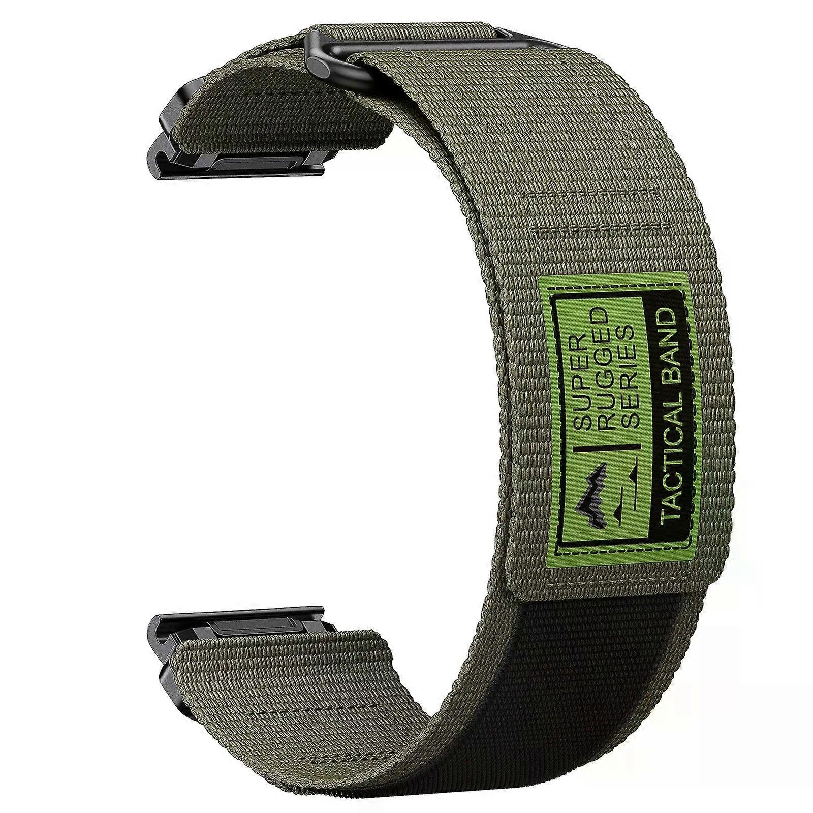 Nylon Quick-Fit Sports Loop Strap - 26mm for Men&Women-Compatible with watch band For Garmin Fenix 5 6 7 Fenix 5X 6X 7X Tactix.
