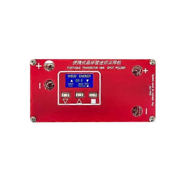 Mini spot welder, powered by 18650, with precise control and LCD display