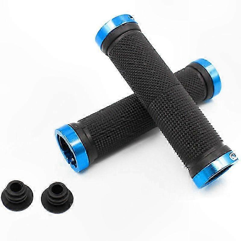 Mountain Bike Handlebar Grips with Double Lock On for MTB and BMX Cycles