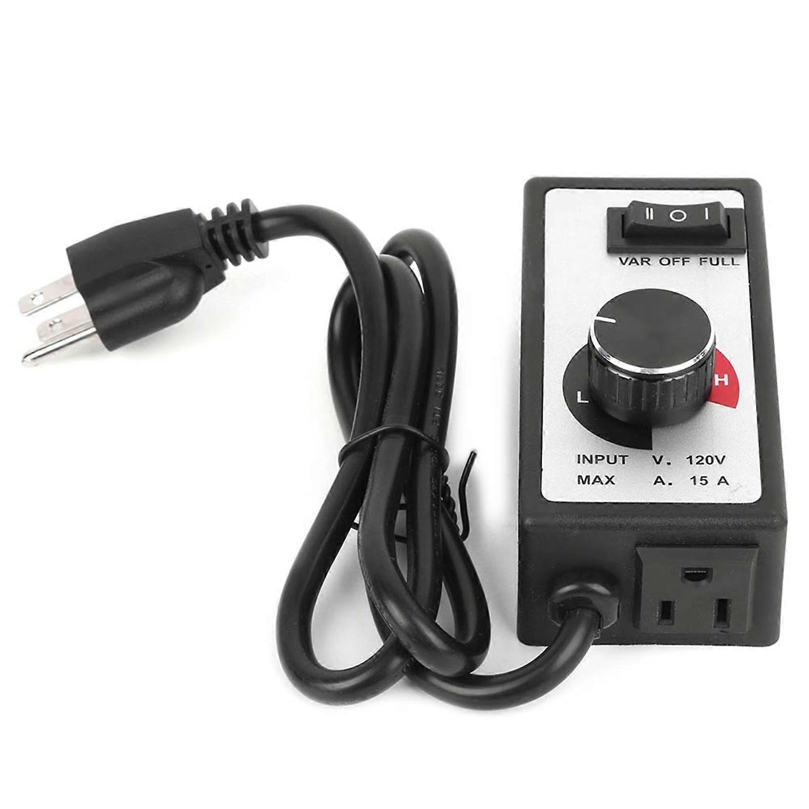 Variable Fan Speed Controller 1800W for Hydroponic Inline Fan Exhaust (2Meter Cable )