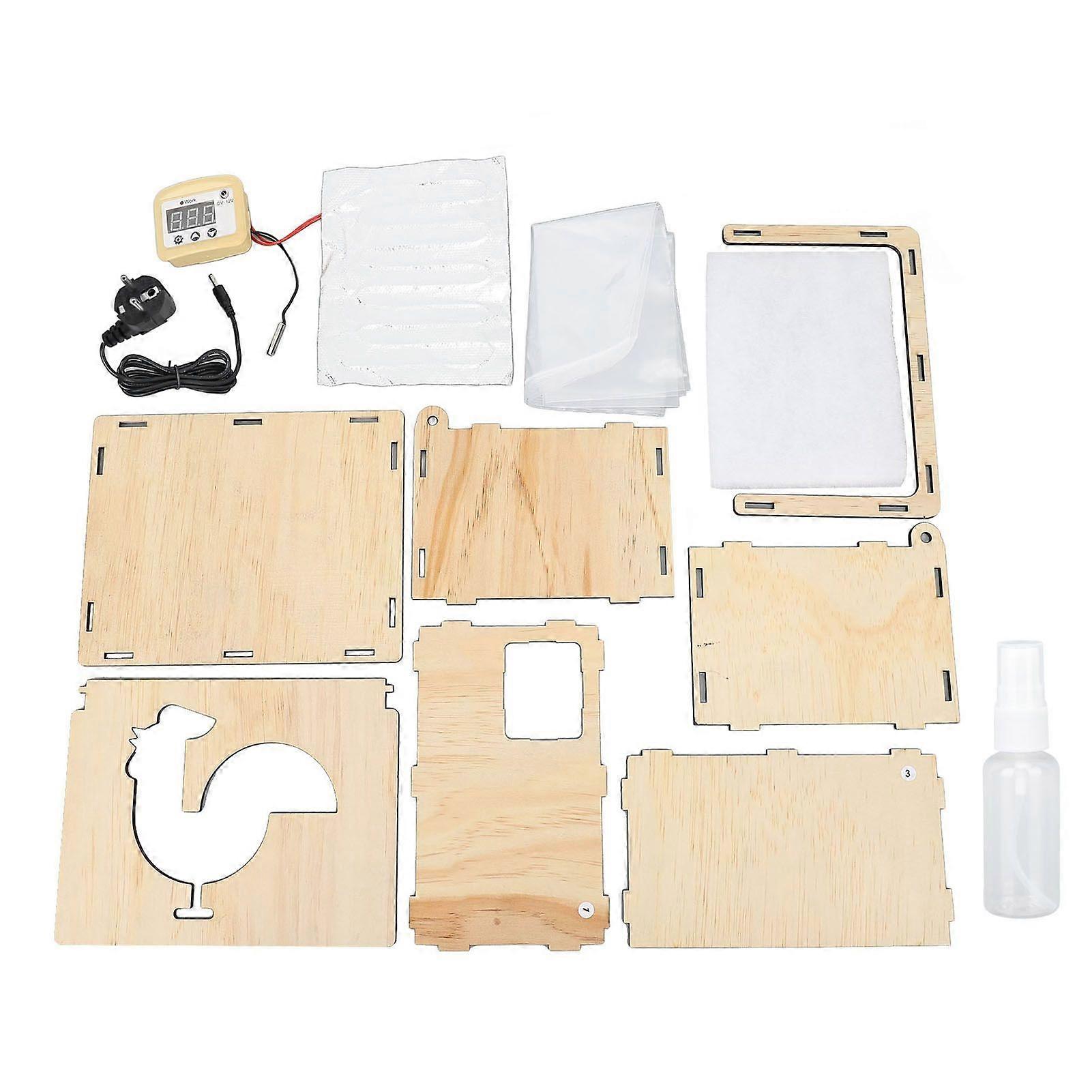 Hatching Eggs Incubator Constant Temperature Stable Wooden Egg Hatcher for Chicken Duck Goose