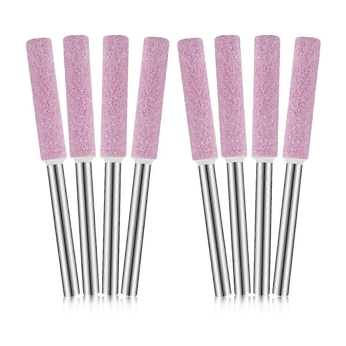 100 Pieces Burr Grinding Stone File,Polishing Grinding Tool Grinding Bits for Chainsaw Sharpener, 3/