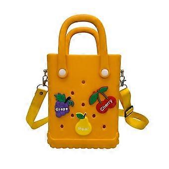 Portable silicone waterproof travel bag, 17.5 x 8.5 x 31cm, large capacity and easy to clean