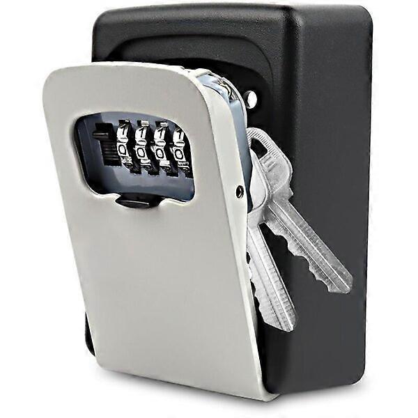 Password key box with customizable four-digit password and easy installation