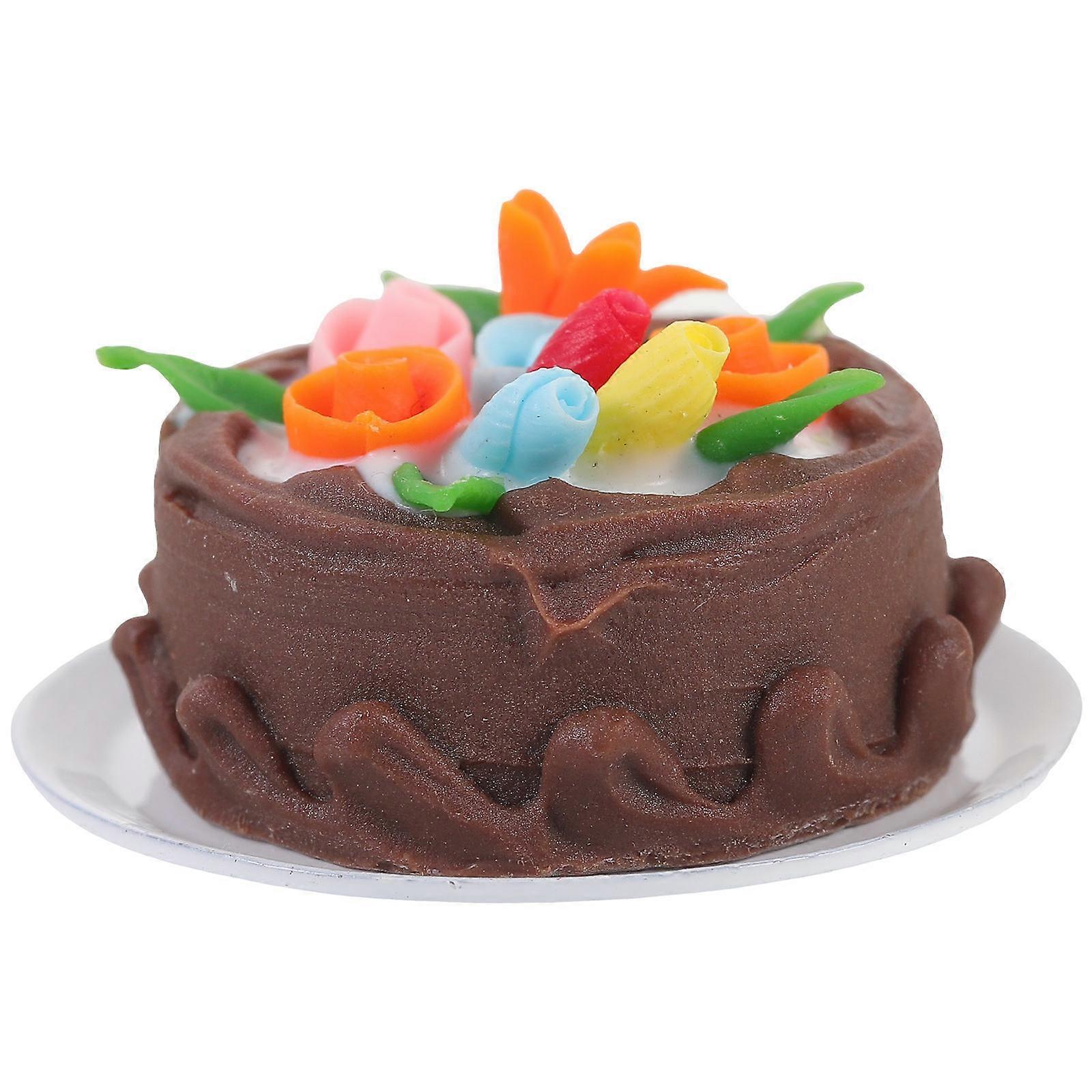 Resin Mini Cake Model for Decor and Photography Prop Ideal for Parties Weddings 3 Inch