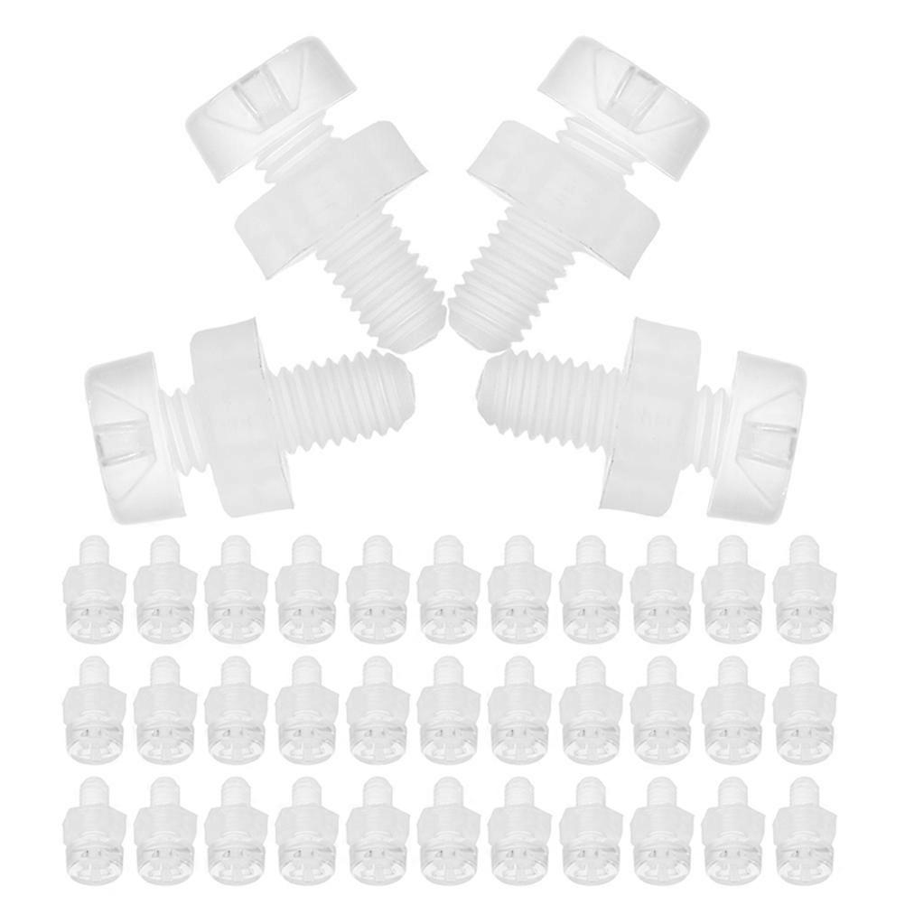 Clear Acrylic Corner Fastener Kit 100Pcs for Three-Sided Fixation in Transparent Appropriate for Home Renovation and Furniture Making
