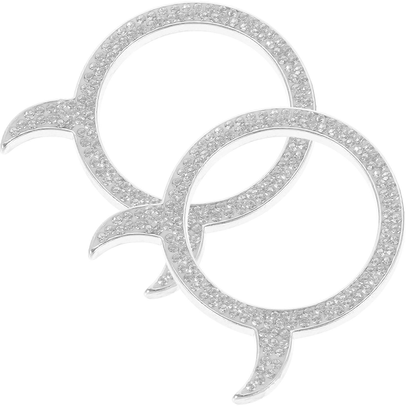 Push To Start Cover Car Start Button Cover Car Stylish Start Button Protector 2Pcs