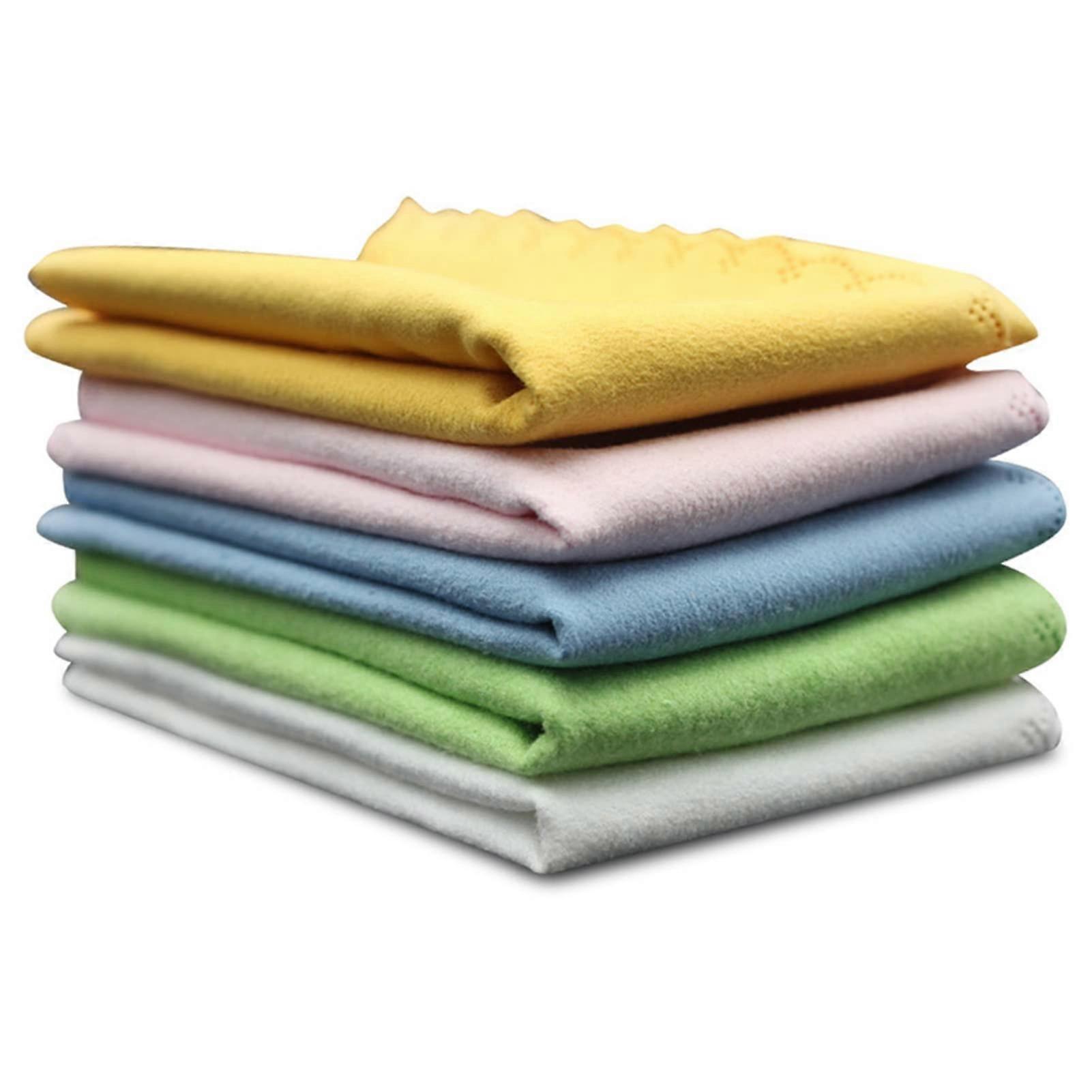 Fiber Cleaning Cloth Set For Guitar Violin Piano And Other Musical Instruments 5Piece Soft Polishing Cloths