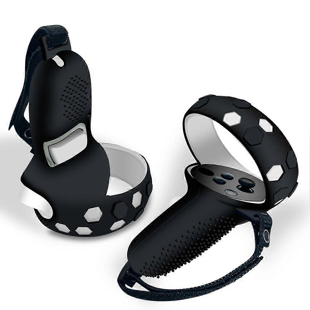 VR Handle Silicone Protective Cover for Controller Grips Strap for VR Accesories(Black)