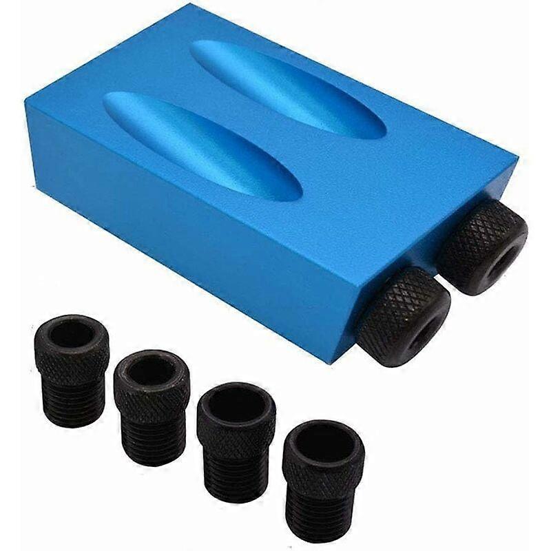 Hole Locator Tool, Pocket Hole Jig Kit 6/8/10mm Angle Drill Guide Set Hole