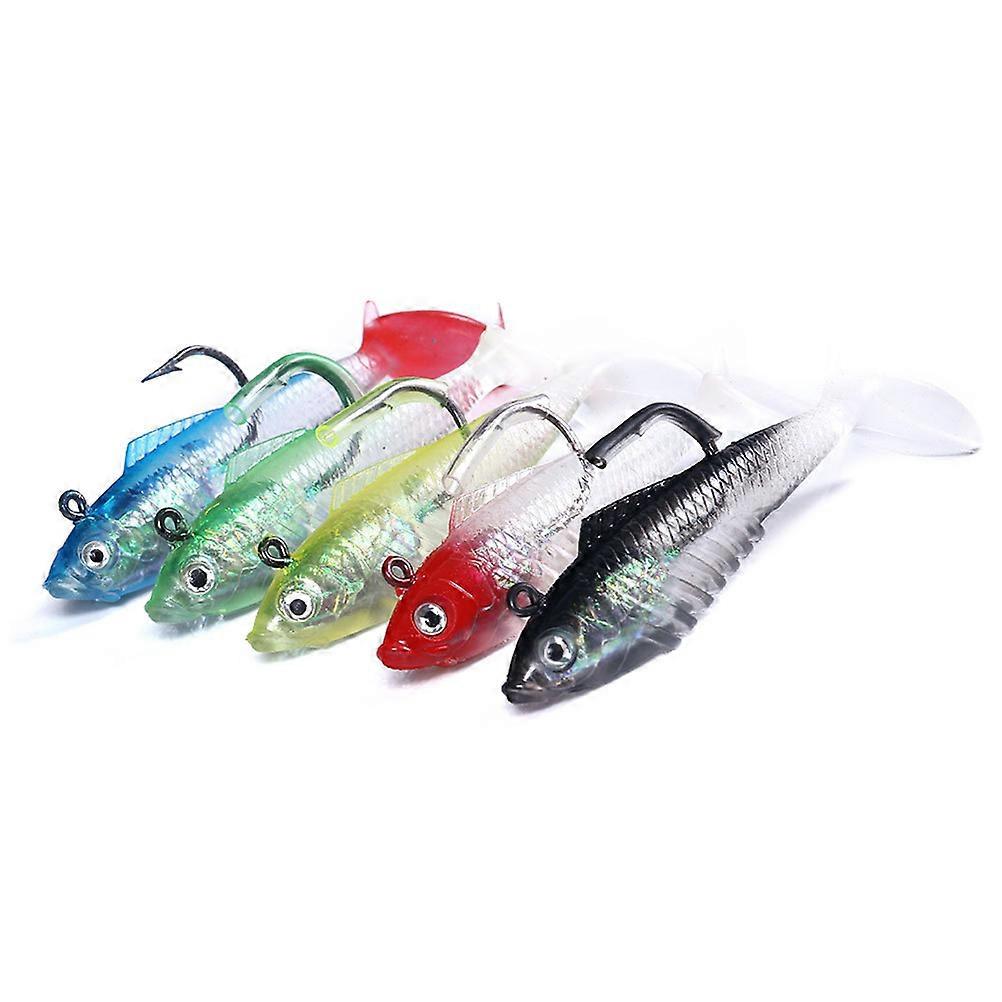 Fishing Lures Package Fish Soft Baits for Fishing Use 5Pcs Fish Shape