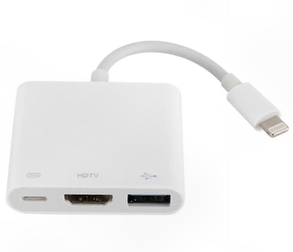 USB-C to HDMI and USB Adapter, Digital AV Converter for Multiple Devices