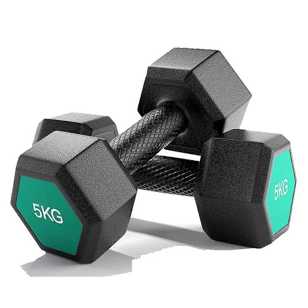 Hand Weights Dumbbell Set - Hex Barbell Non-Slip for Muscle Toning, Strength Training, 2/3/5 Kg Options