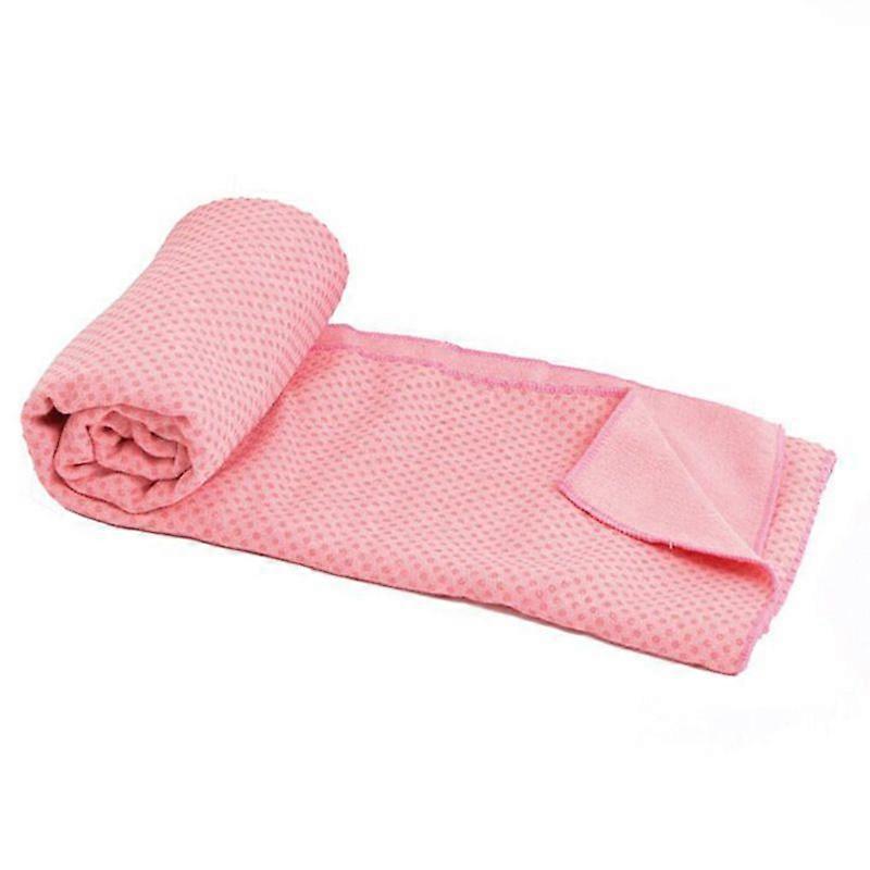 Yoga Mat Towel for, Foldable Non-Slip Absorbent Microfiber Towel with Travel Bag