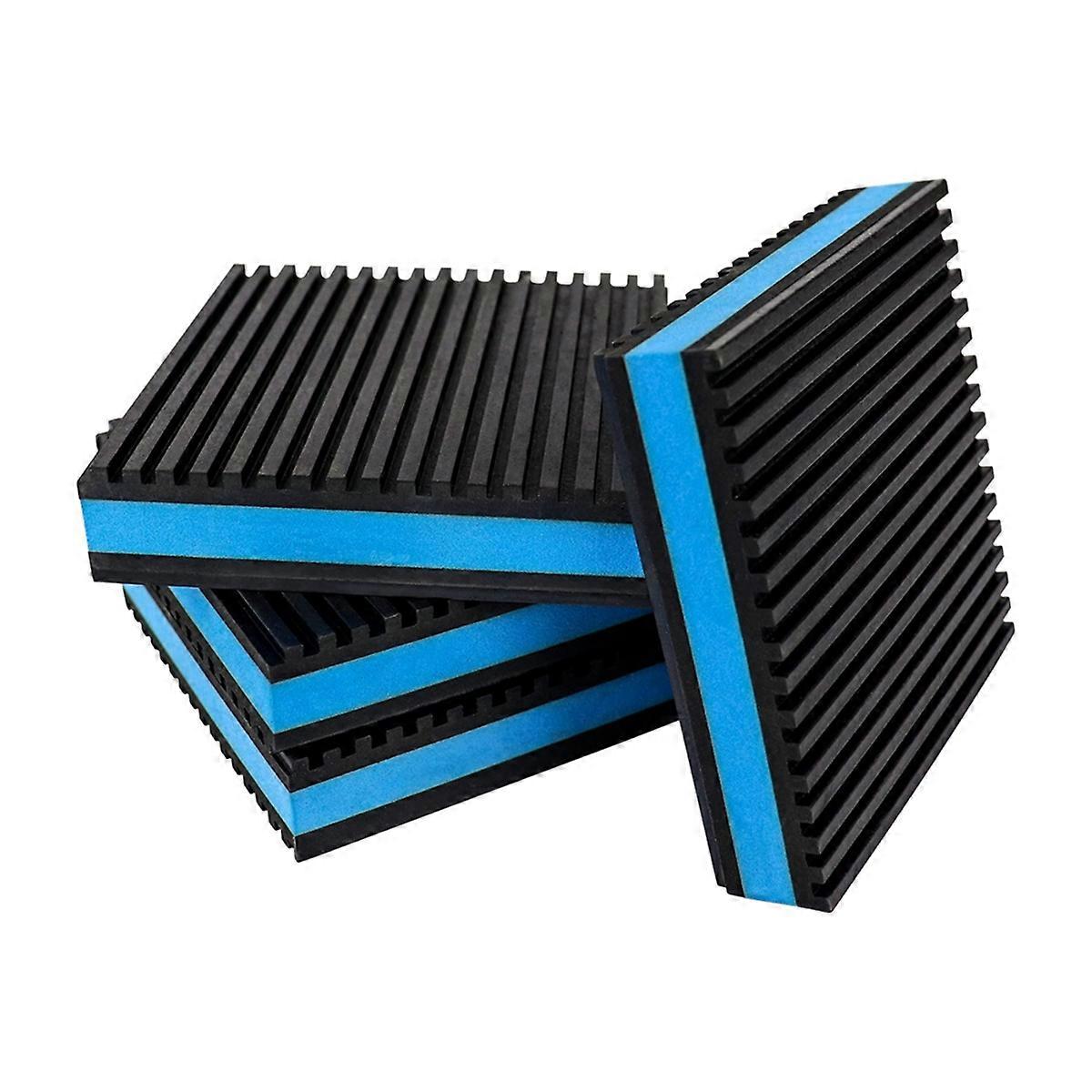 4PCS Anti Vibration Pads 4x4x7/8inch Sound Isolation for Air Compressos, Conditioner, Treadmill, HVAC Washer Dryer