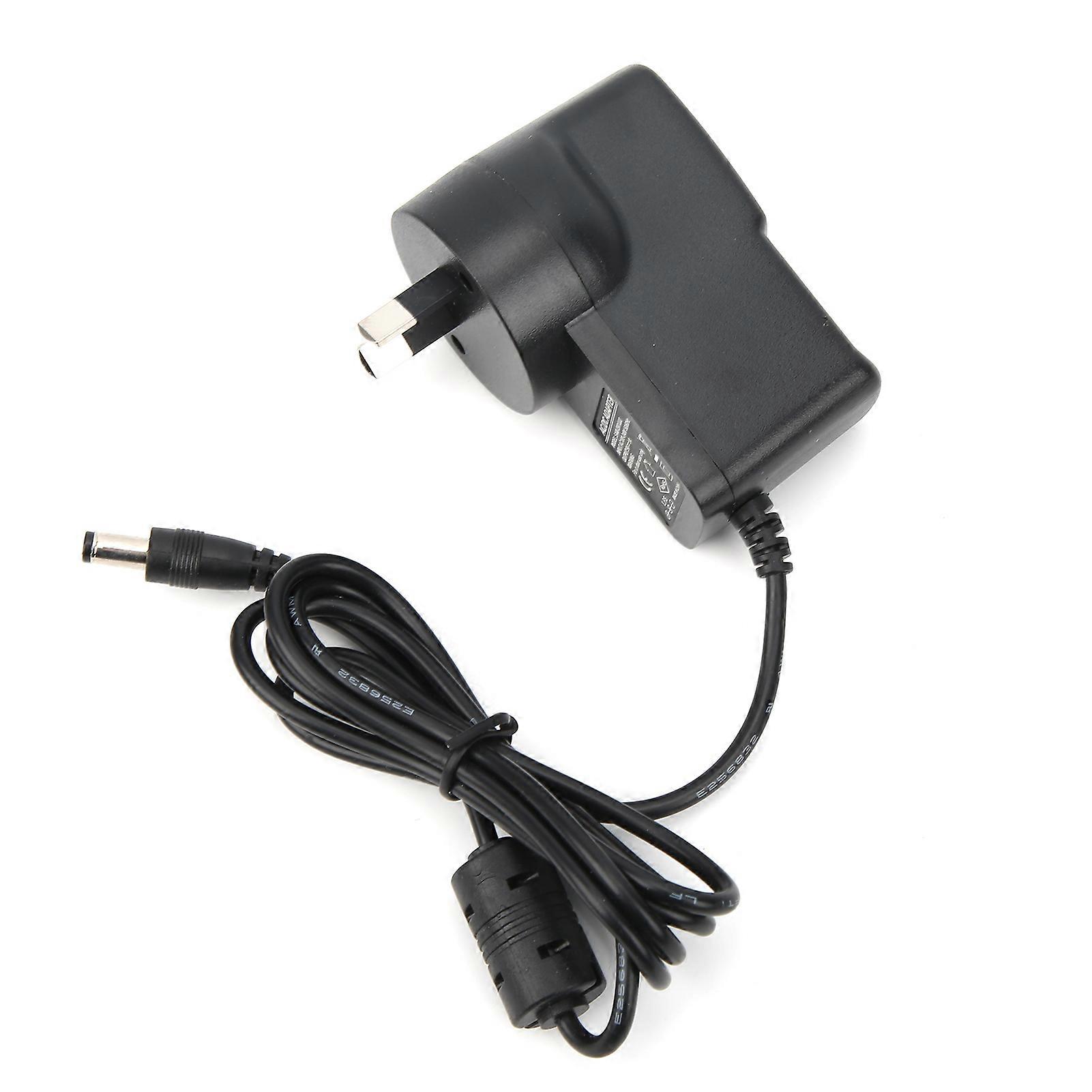 9V 1A Effect Pedal Power Adapter 115cm Black ABS+Metal Plug