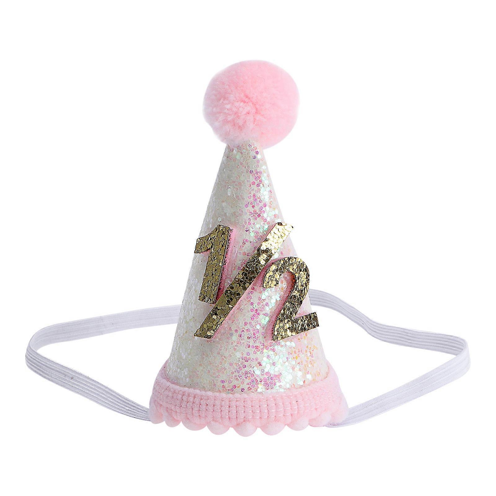Artificial Birthday Hats Creative Design Round Shape For Kids Photoshoot Party Accessory 1Pcs
