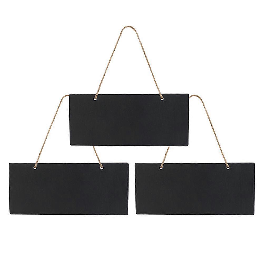 Wood Message Board for Leaving Message 4Sets Black Wooden Boards