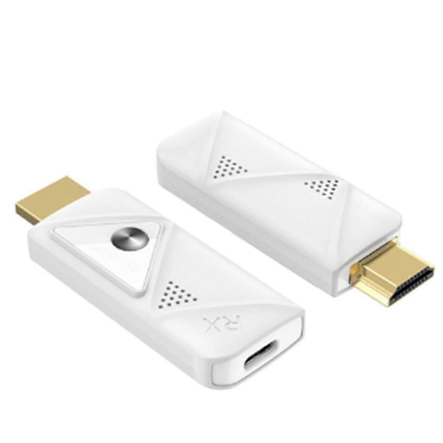 Portable Wireless -Compatible Transmitter and Receiver -Compatible Extender 98FT/30M 1080P Kit Plug