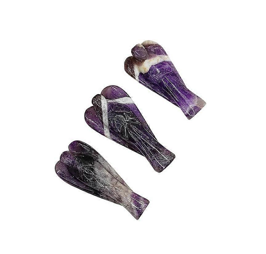 Guardian Angel Amethyst Figurine with Velvet Pouch