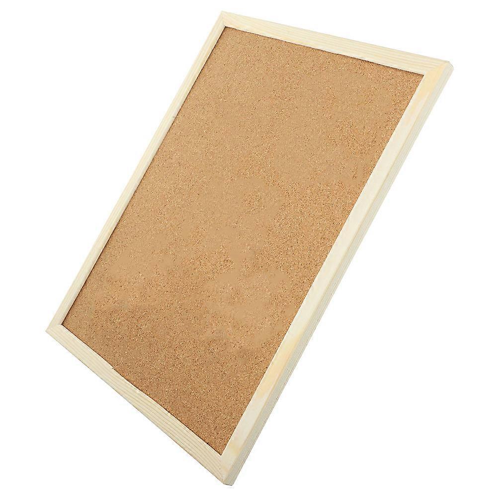 Cork Board Household Message Board for Display 3Sets Brown Wooden Boards