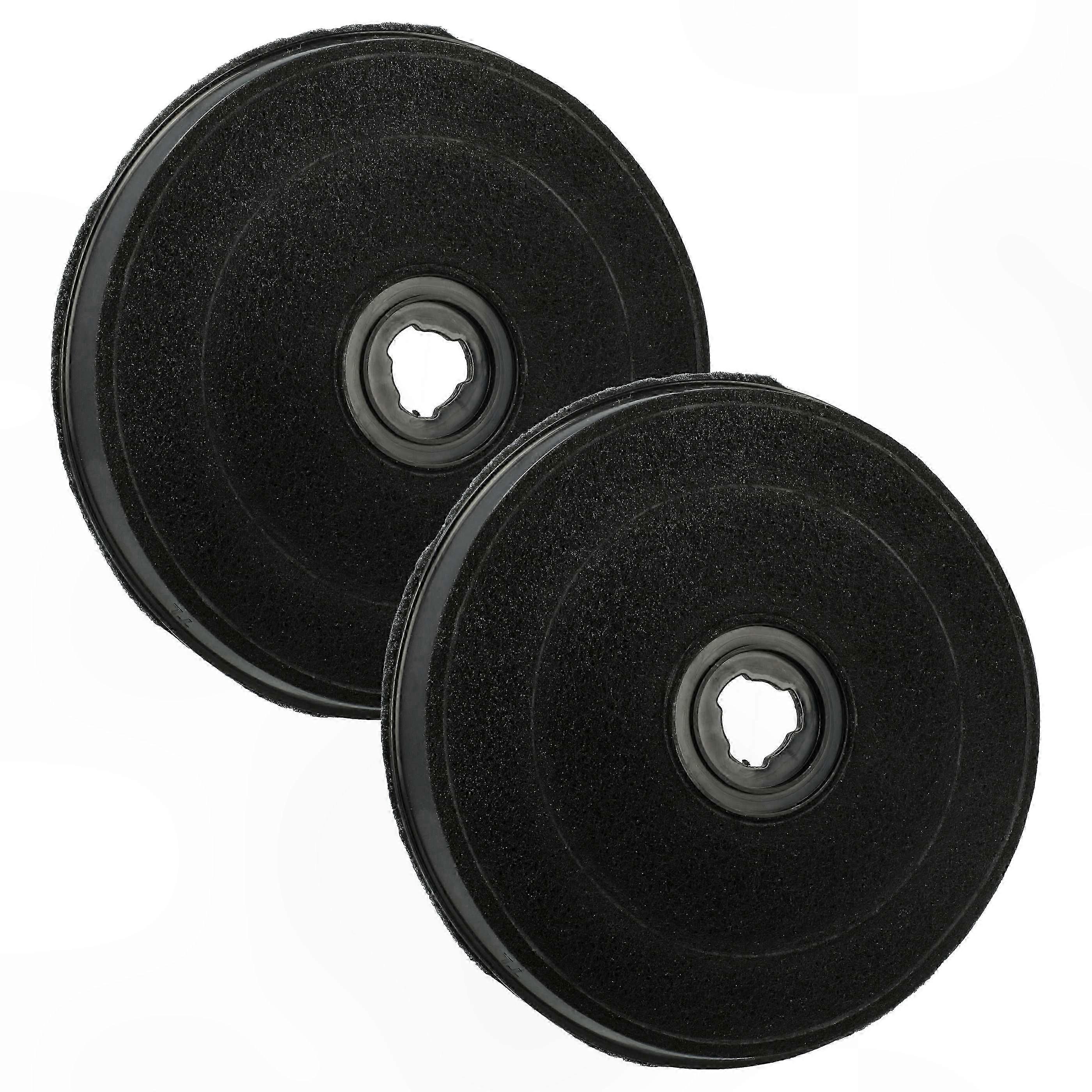 2-Pack Activated Carbon Filters Compatible with Zanussi ZHT610X, ZHT610W, ZHT630W Range Hood - 23cm Replacement Filter for Grease and Odor Control
