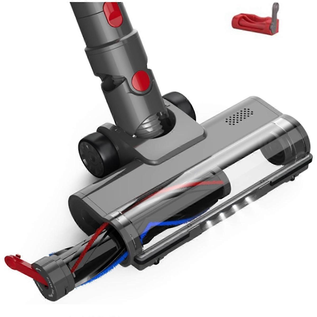 Quick-Release Turbine Brush Head with LED Light Floor Brush Head