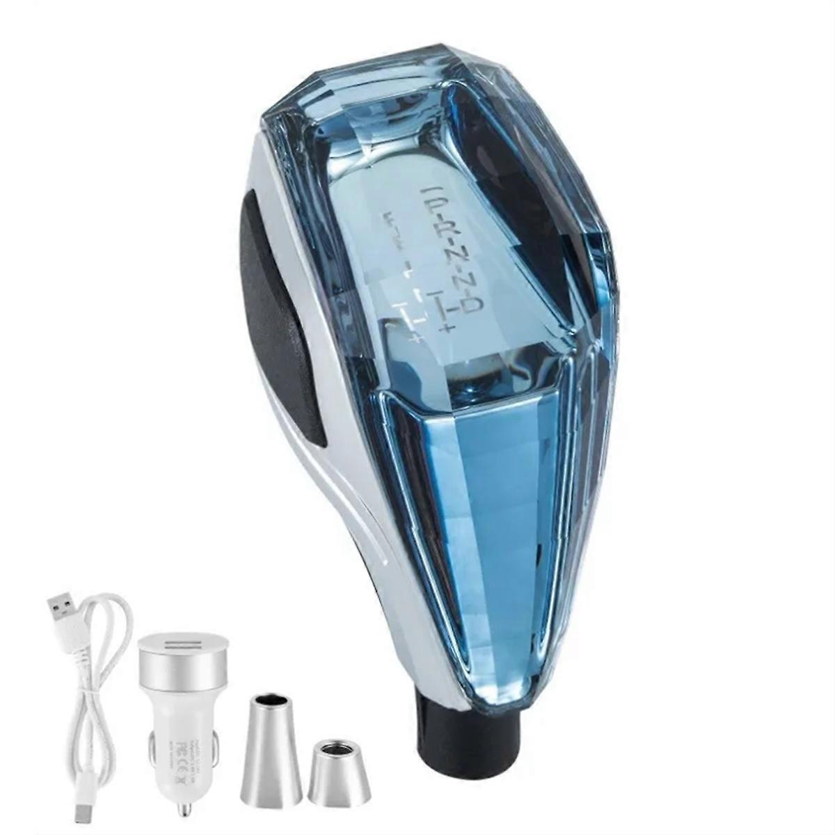 Car Crystal Universal Modified Gear Shift Knob Lever Handball Multicolor LED Light Car Modified Automatic Shift Knob