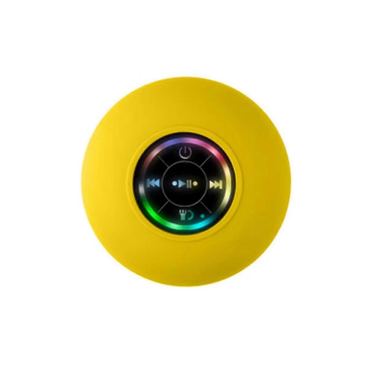 Mini Bluetooth Speaker Shower Subwoofer Waterproof Handsfree Loudspeaker RGB Light with Suction Cup