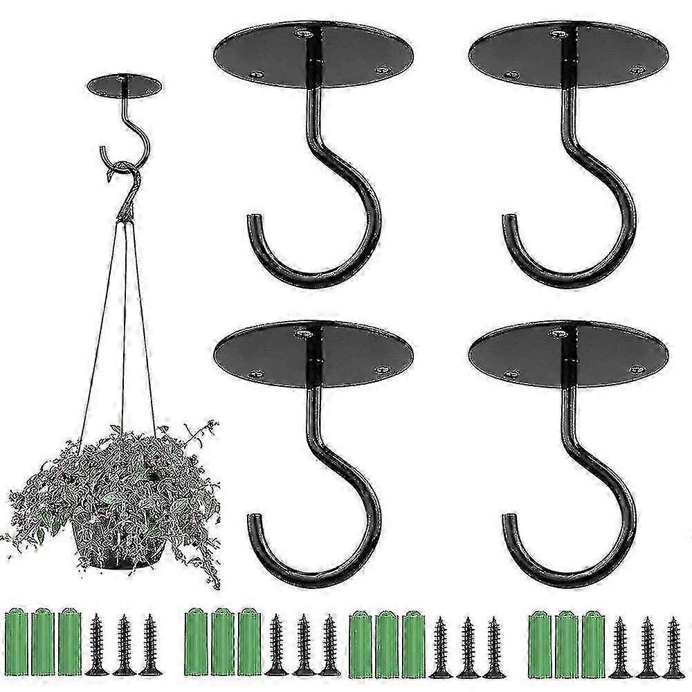 Heavy Duty Wall Mount Ceiling Hook, 4 Pieces Ceiling Hooks For Hanging Plants
