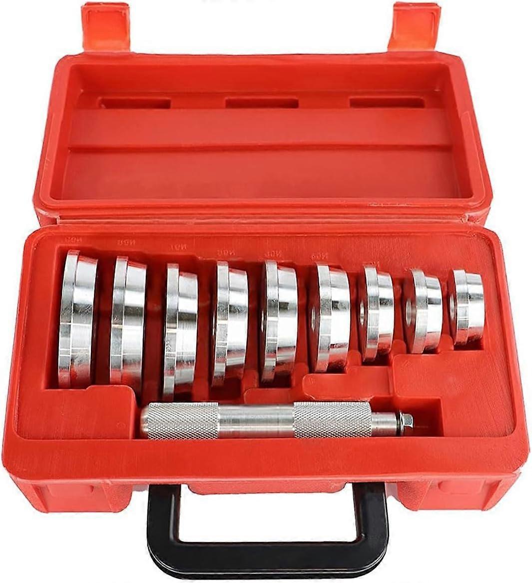 10Pcs Bearing Race And Seal Bushing Driver Install Set Universal Aluminum Bush Drive Seal Kit, 1 Dri