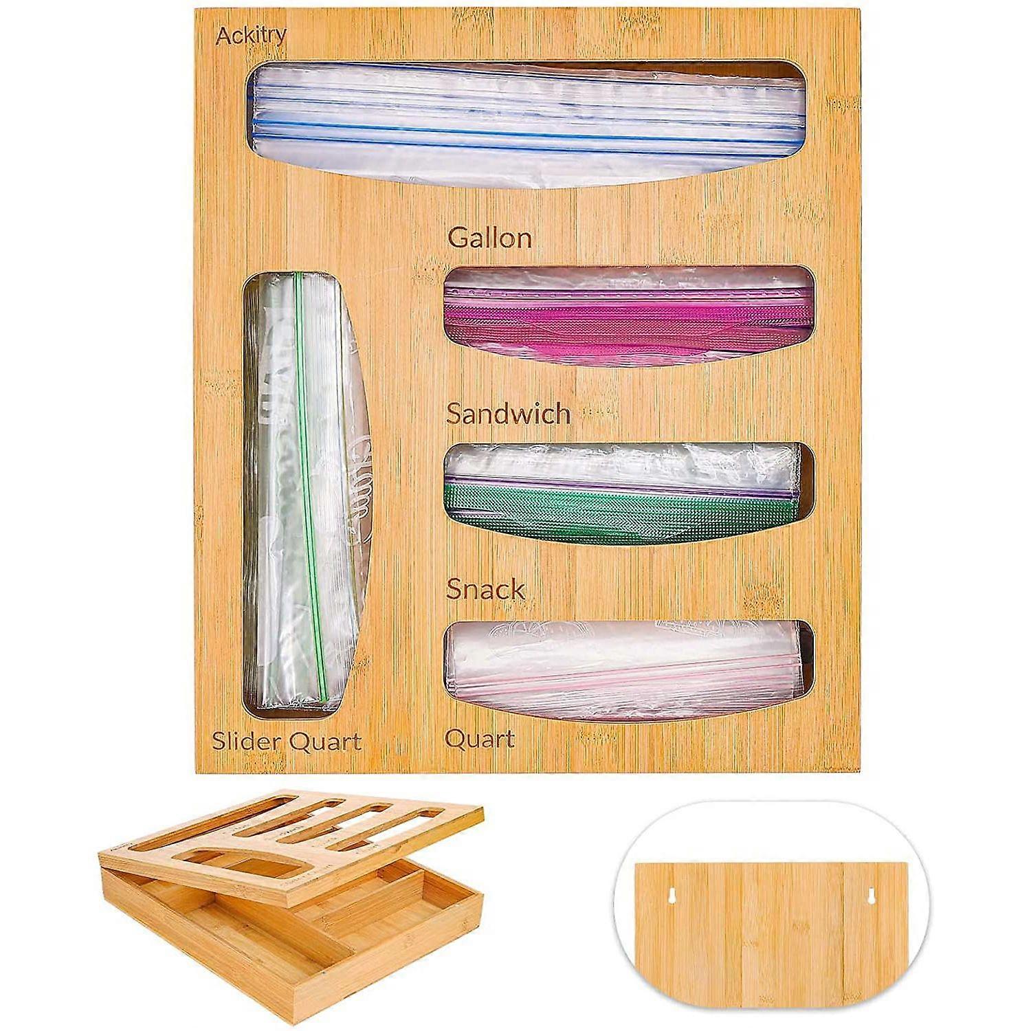 Bamboo storage bag storage box kitchen