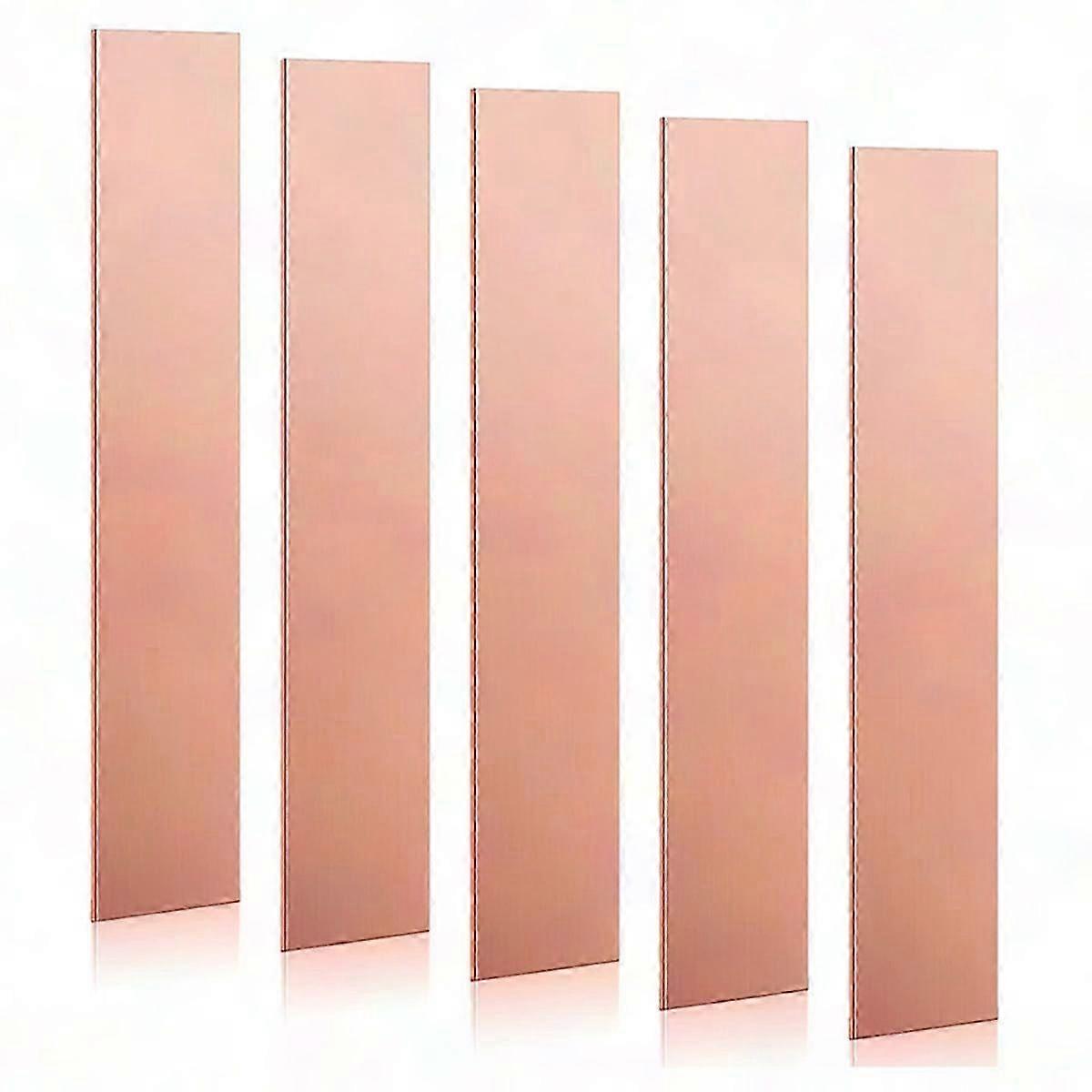 5 Pack Pure Copper Anode Sheet (99.995% Pure) for Electroplating & Jewelry Making
