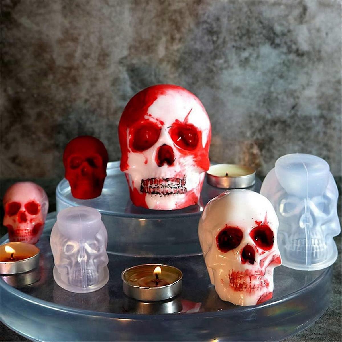 1Set Large+Medium+Small Mold+1Set 4/3/2.5/2/1.7/1.3/0.9In Clear Mold