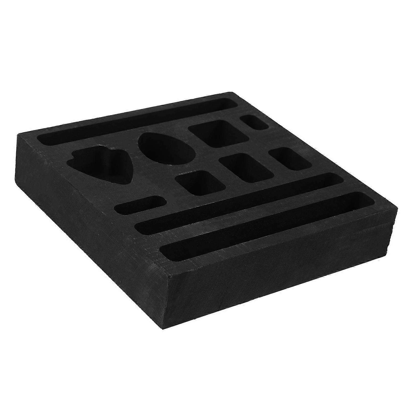 2Pcs Graphite Ingot Mold for Metal Casting Suitable for Gold and Silver