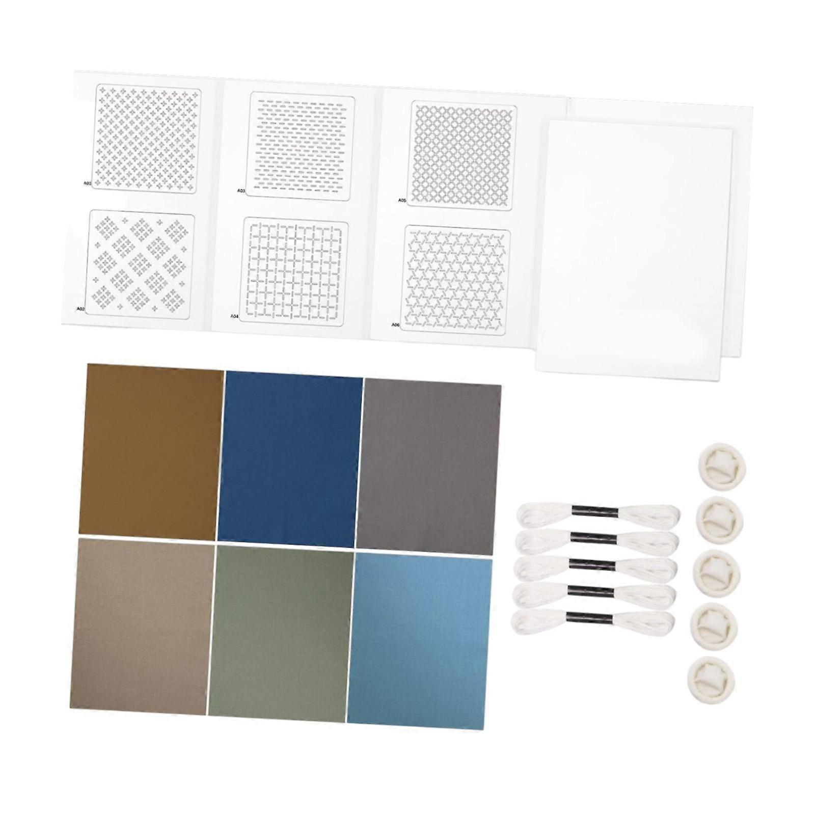 Sashiko Coaster Kit Embroidery Starter Kit for Quilting Art Craft for Patchwork