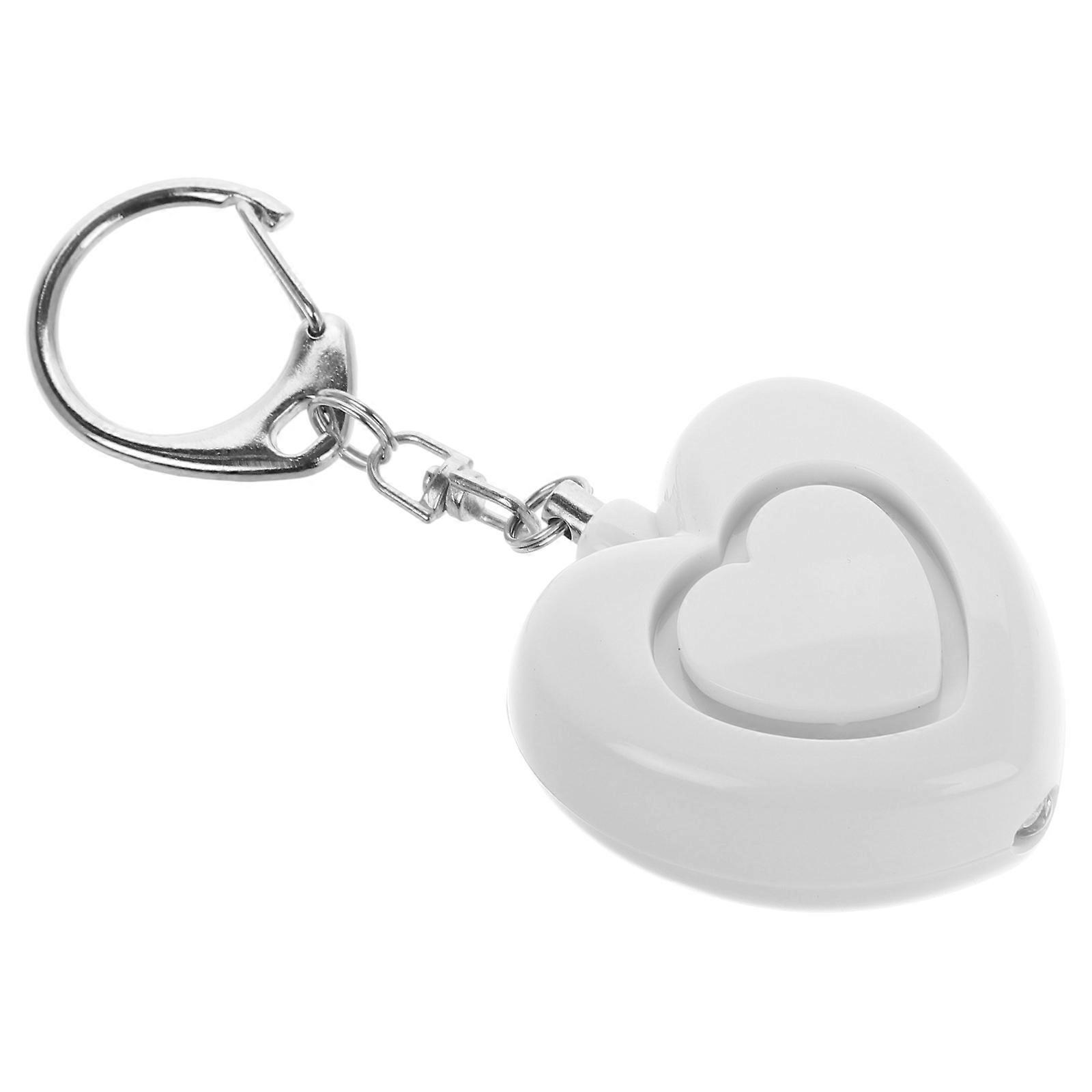 Safety Keychain Set For Women Heart-Shaped Personal Alarm Keychain Emergency Alarm Daily Use 1Pcs