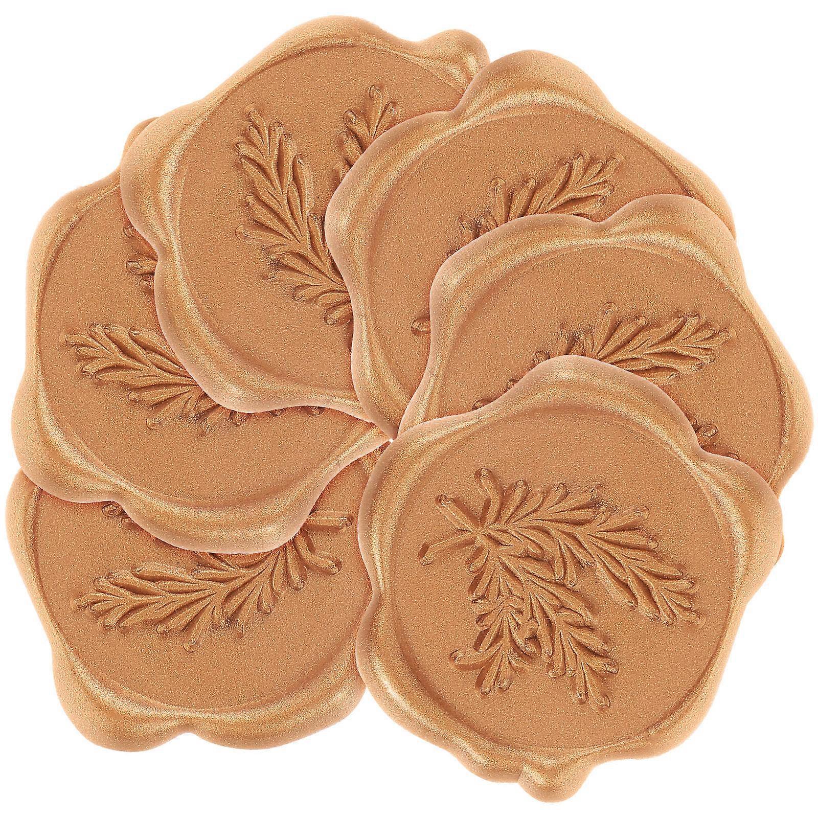 Envelope Seal Stickers Wax Seal Stickers for Wedding Use with 12Pcs Golden