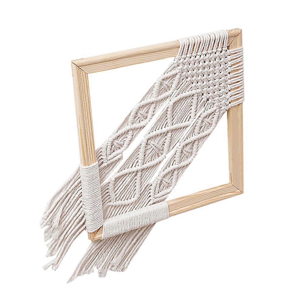 Beige Macrame Wall Decor Decorative Tassel Wall Tapestry for 5Pcs