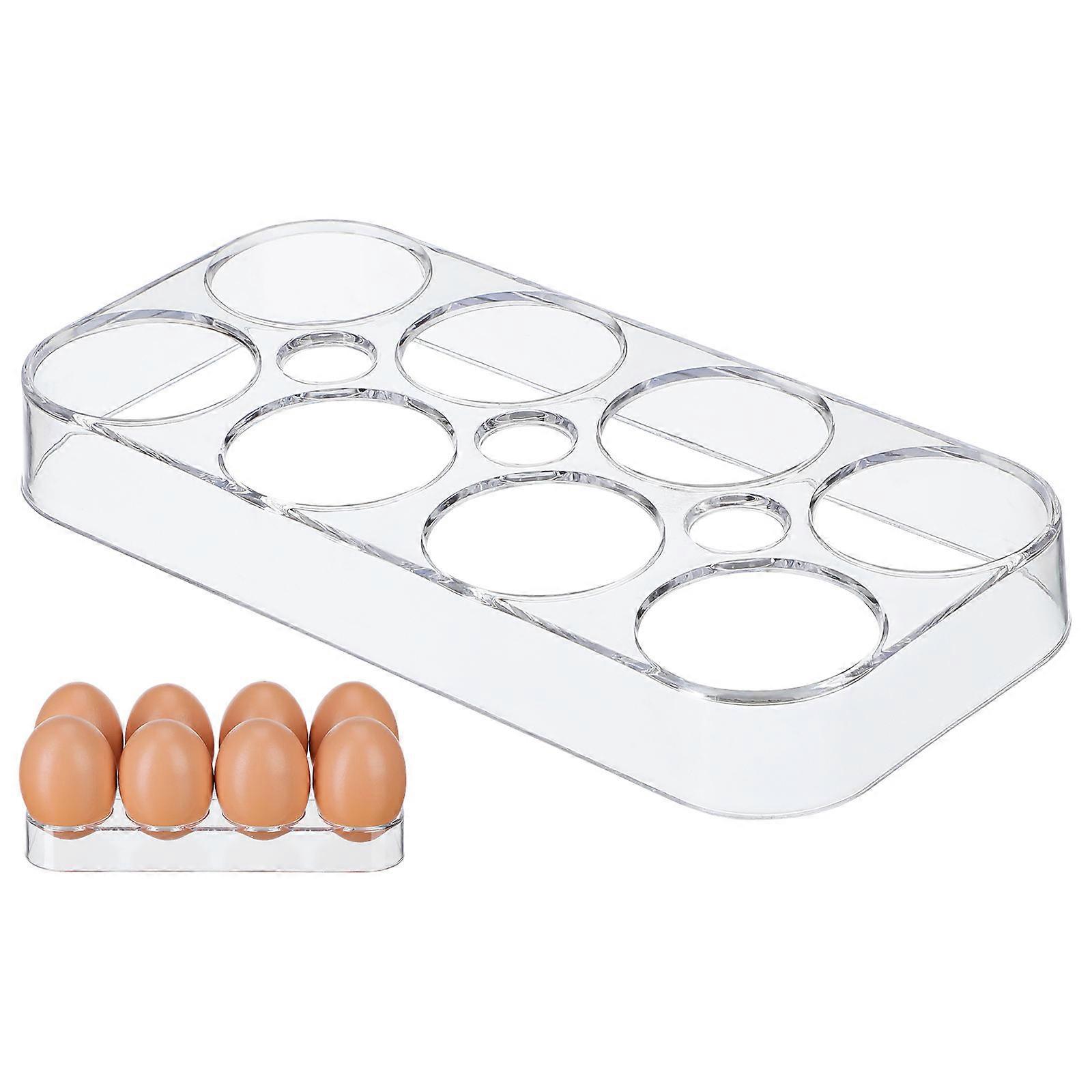 2Pcs Refrigerator Egg Tray Egg Storage Container for Kitchen Use