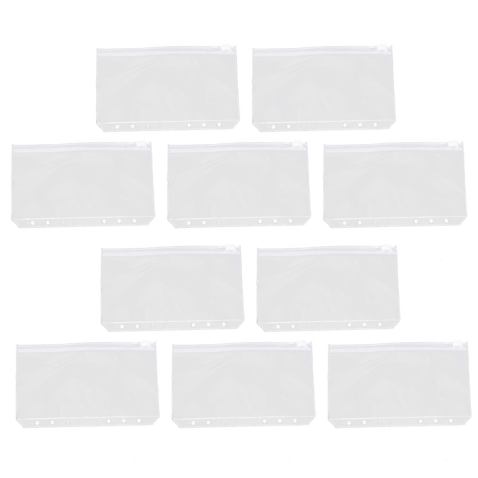 Transparent Loose Leaf Binder Pages For Organizing Business Cards And Documents 18X10.5Cm 20Pcs