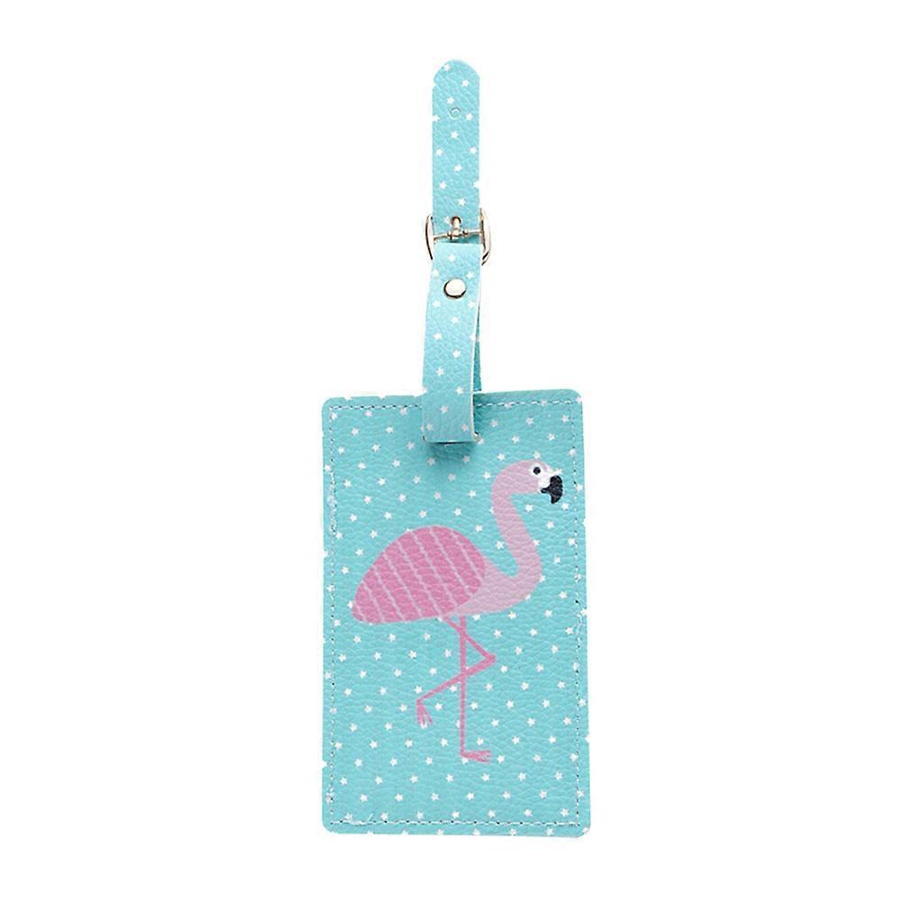 Travel Luggage Tag with Flamingo Pattern for Baggage Id 2Pcs
