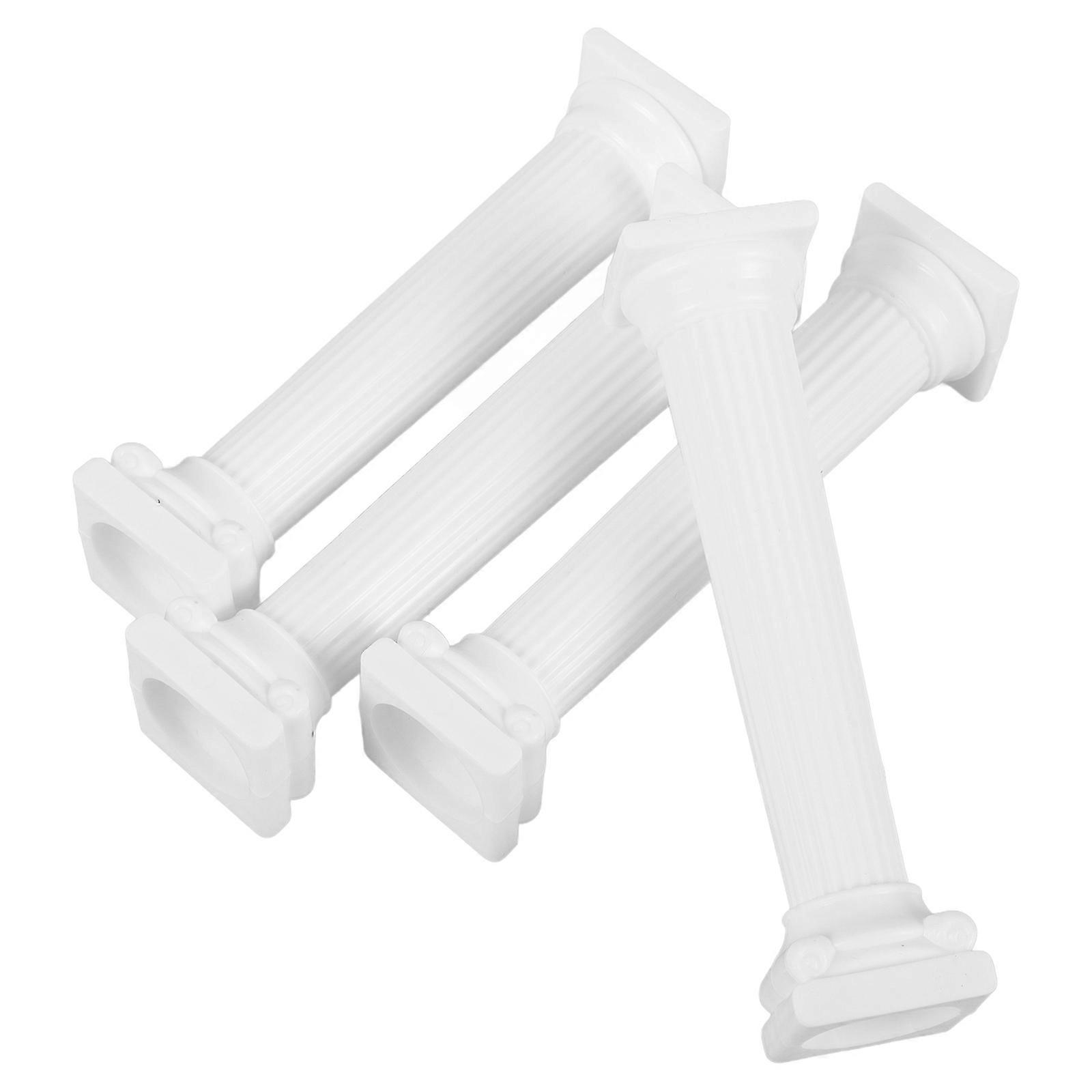 Cake Pillars Toppers Roman Column Statue for Baking 8Pcs White